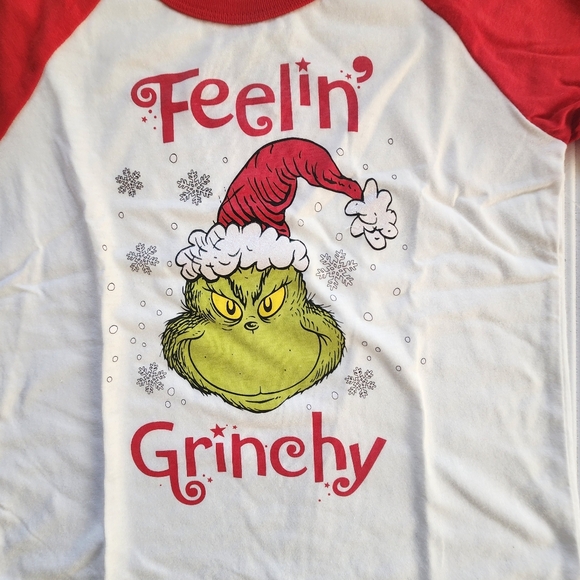 The Grinch short sleeve shirt fir kids Unisex Feelings Grinchy Sz L (14) - Picture 2 of 9